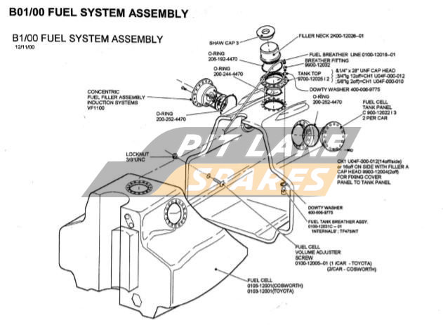 FUEL SYSTEM ASSEMBLY Diagram